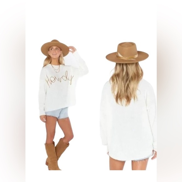 Show Me Your MuMu • NWT Cognac Howdy Woodsy Sweater || Size Medium - Picture 1 of 11